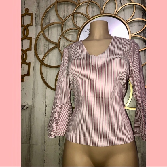 White House Black Market Tops - Brand new White House black market stripe blouse